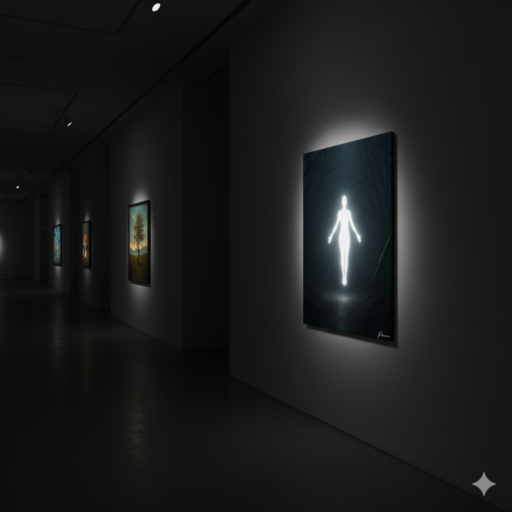 Toile neon artistique – L’Éveil Lumineux