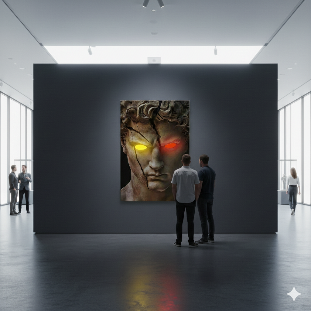 Toile artistique – DIVINITÉ FRACTURÉE