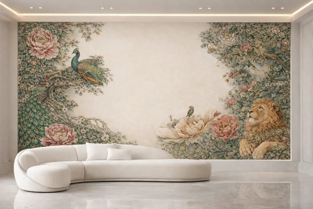 Canapé sectionnel blanc courbé