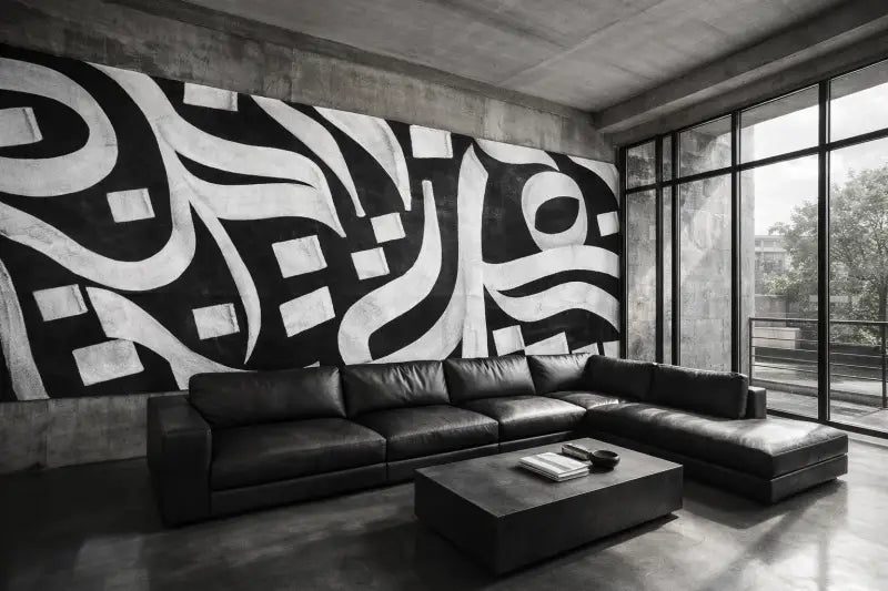 Mur d’Accent Calligraphie Abstraite – Kalligraphos | Pixara - papier peints