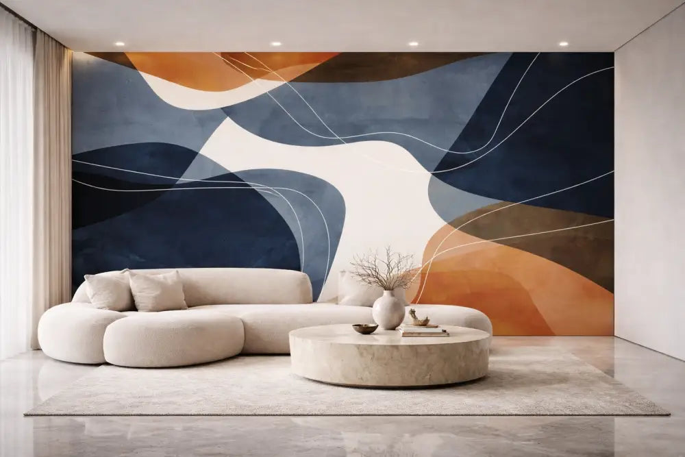 Canapé d’angle en forme de nuage de couleur crème avec rembourrage doux et bords arrondis.