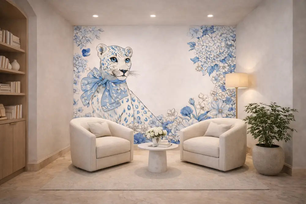 Un fauteuil blanc avec un coussin moelleux et un dossier arrondi est élégamment assis dans la pièce.