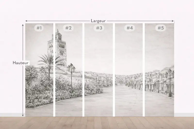 Papier Peint Panoramique Maroc Élégant | Mur d’Accent Salon - PIXARA - papier peints
