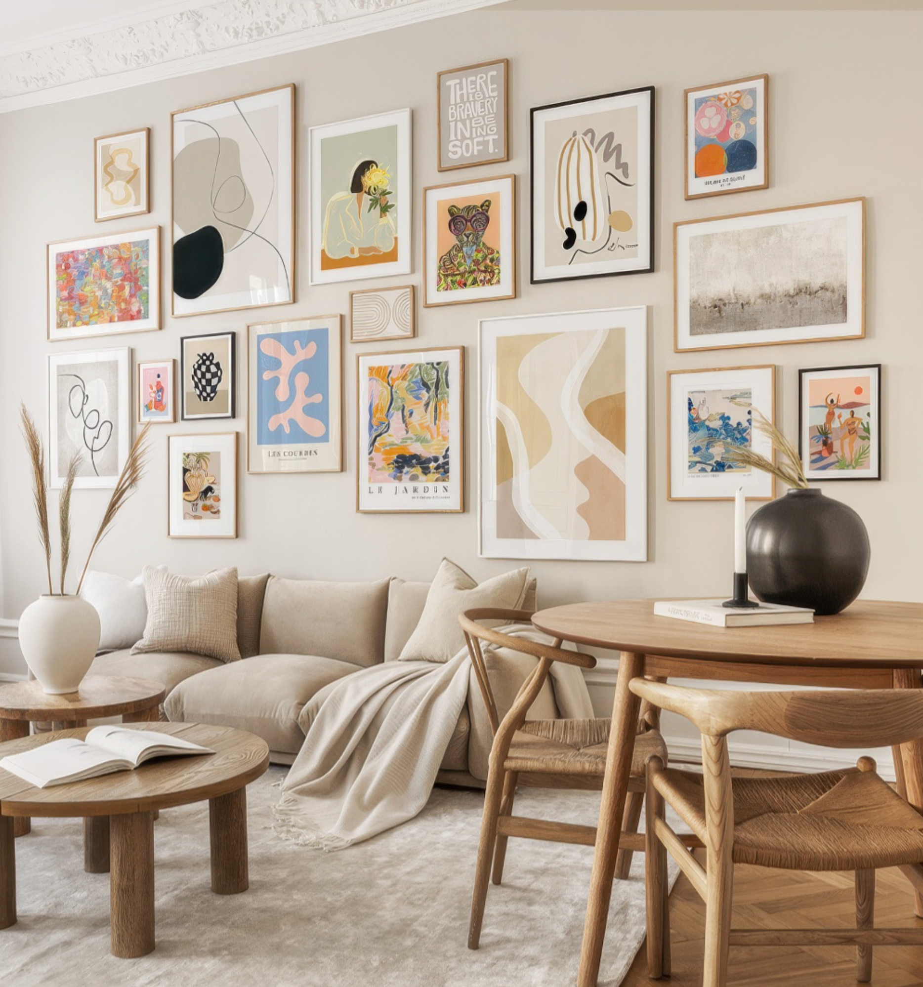 Créer un mur de cadres : astuces et inspirations pour une galerie murale réussie
