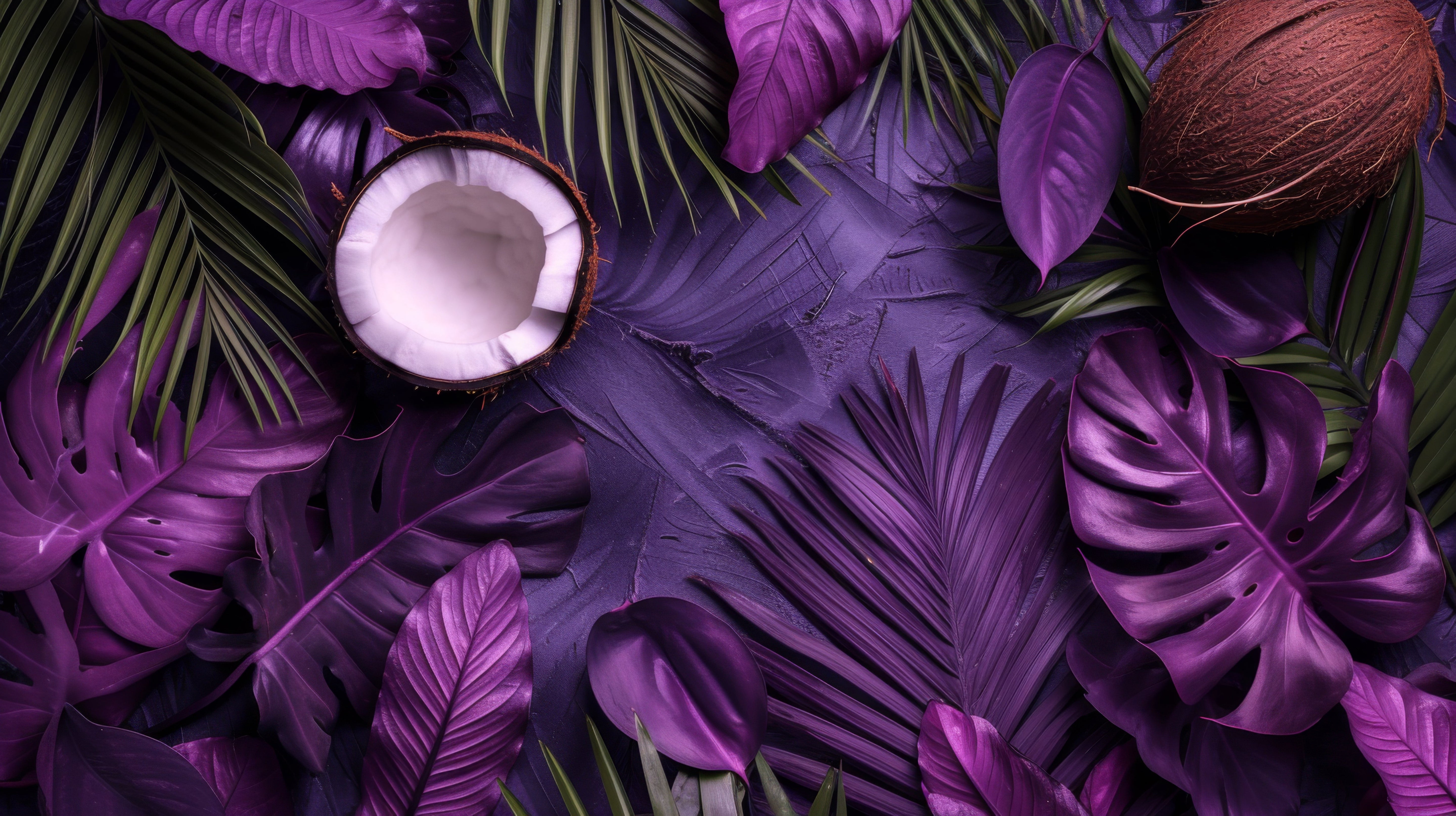 affiche tropicale déco murale feuillage exotique