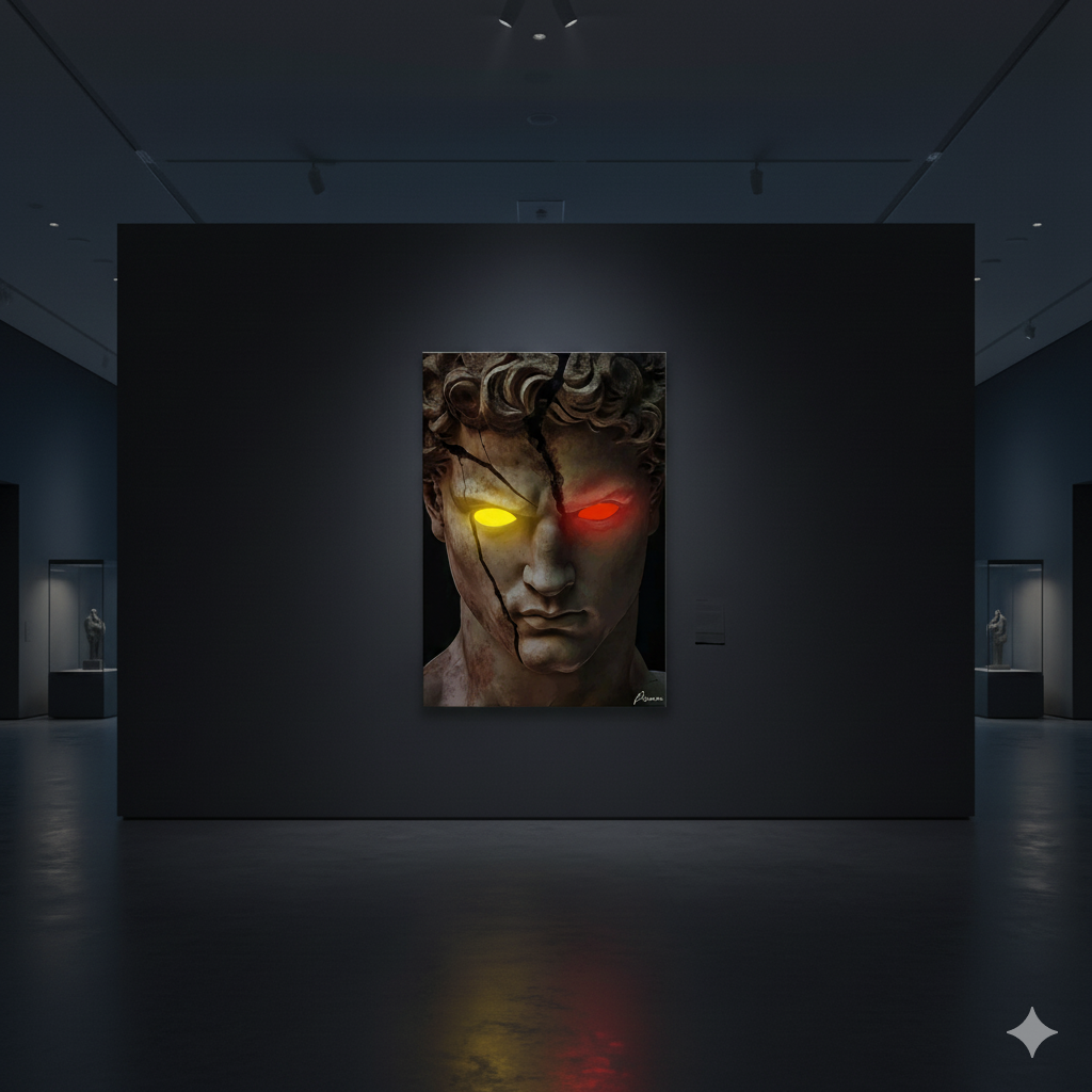 Toile artistique – DIVINITÉ FRACTURÉE