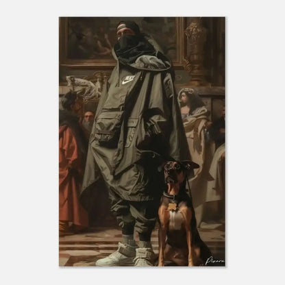 Veste à capuche Nike vert olive avec plusieurs poches et un couvre-visage noir.