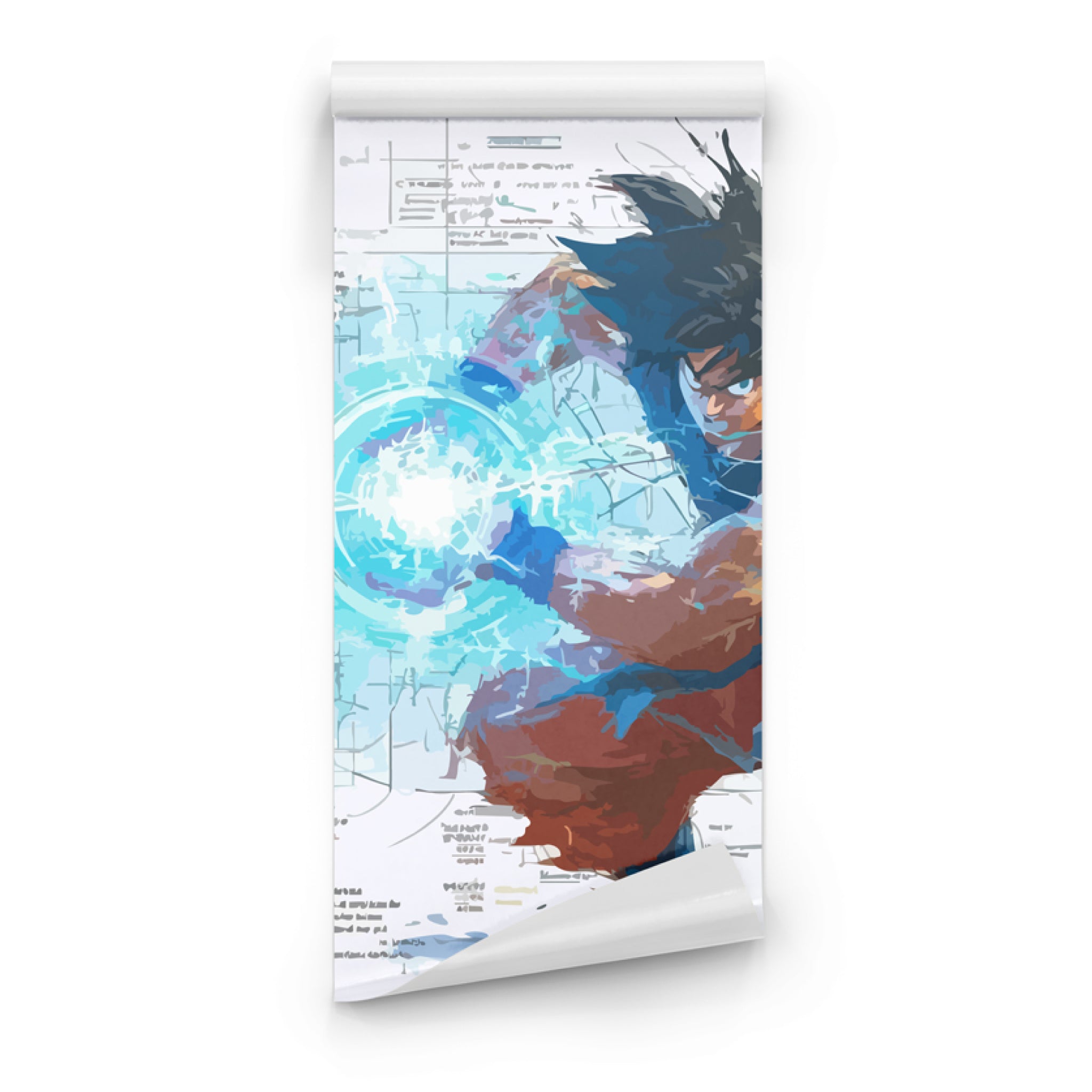 Papier Peint Panoramique Goku Dragon Ball Z – Décoration Murale Design & Moderne