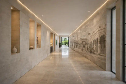 Papier Peint Panoramique Essaouira Noir & Blanc Premium | Pixara