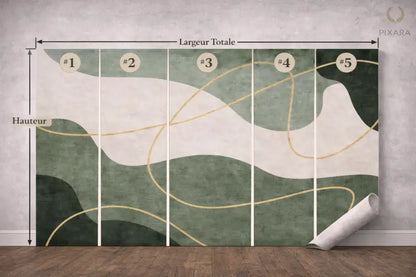 Mur d’Accent Japandi Minéral – Symphonie Organique | Pixara - papier peints