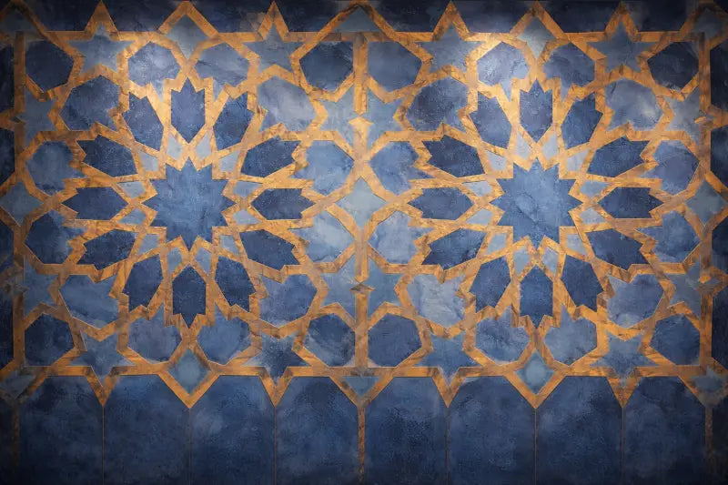 Mur d’Accent Zellige Méditerranéen – Blue Horizon | Pixara - papier peints