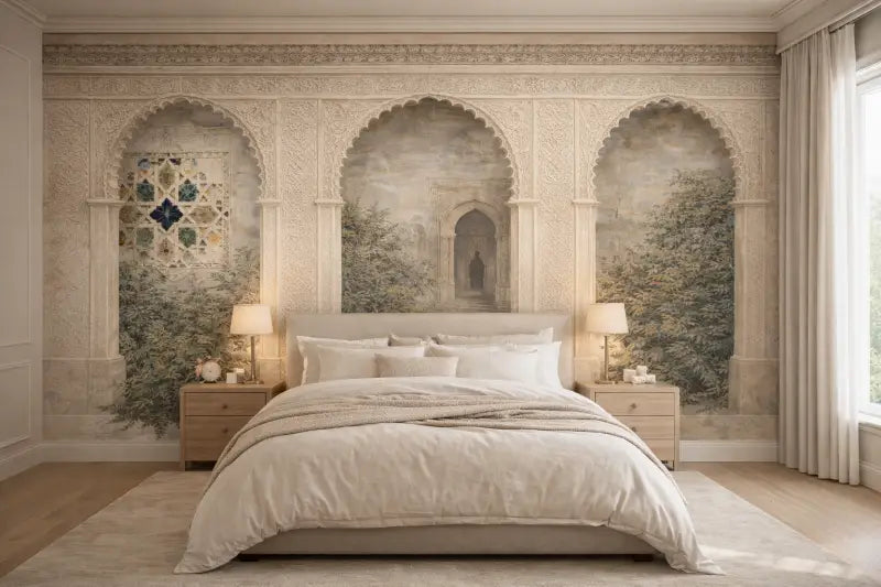 Une couverture de lit moelleuse blanche avec des plis doux et fluides et un motif texturé subtil.