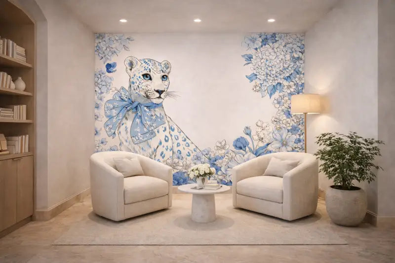 Un fauteuil blanc avec un coussin moelleux et un dossier arrondi est élégamment assis dans la pièce.