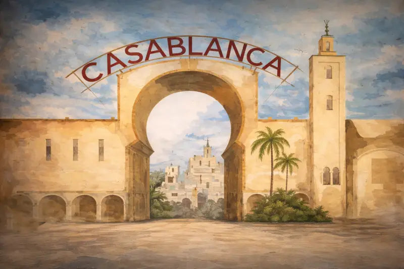 Papier Peint Panoramique Casablanca | Mur d’Accent Marocain - PIXARA - papier peints