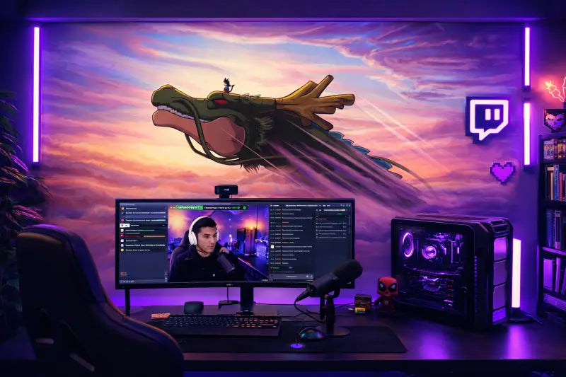 Papier Peint Panoramique Dragon Céleste | Mur d’Accent Asiatique - PIXARA - papier peints