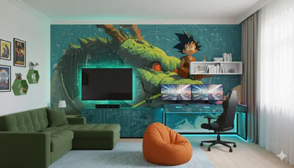 Fauteuil pouf orange