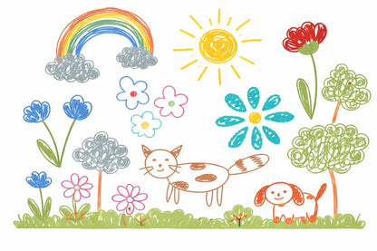 Papier Peint Panoramique Enfant: Le Jardin des Rêves - Essential 150g/m² (à encoller) - papier peints