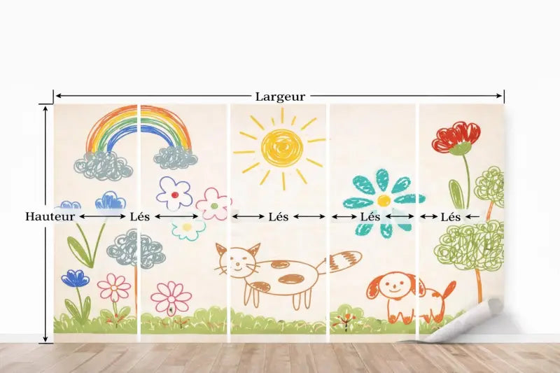 Papier Peint Panoramique Enfant: Le Jardin des Rêves - papier peints