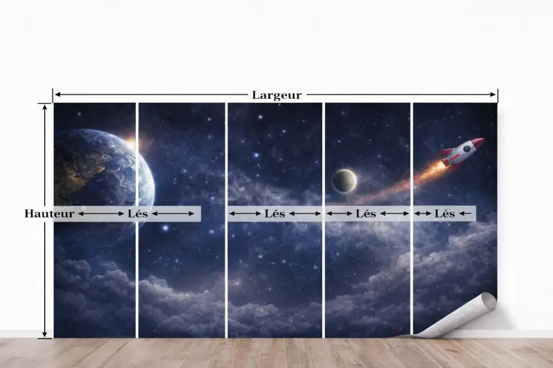 Papier Peint Panoramique Espace: L’Odyssée Spatiale | Pixara - papier peints