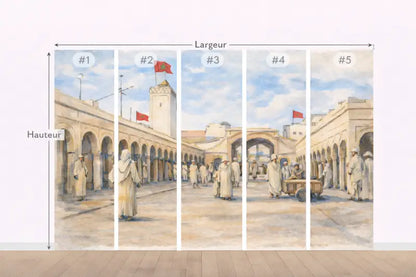 Papier Peint Panoramique Essaouira | Mur d’Accent Marocain - PIXARA - papier peints
