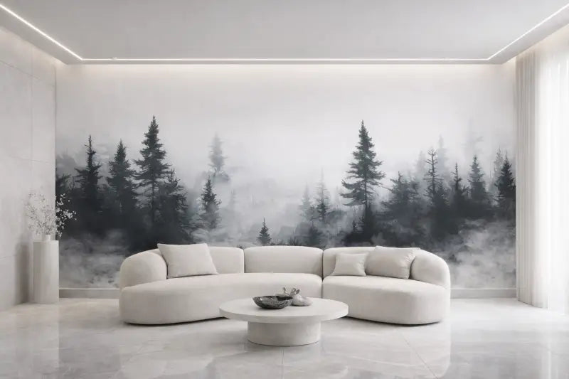 Canapé d’angle crème, élégant, aux bords arrondis doux et aux coussins assortis.