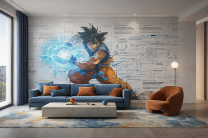 Papier Peint Panoramique Goku Dragon Ball Z – Décoration Murale Design & Moderne (Copie) - 250 x 180 cm - papier peints