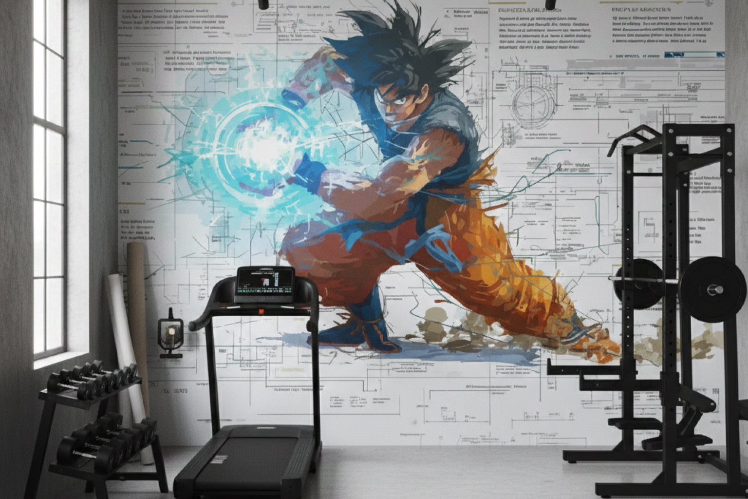 Papier Peint Panoramique Goku Dragon Ball Z – Décoration Murale Design & Moderne (Copie) - papier peints