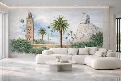 Canapé d’angle blanc avec coussins moelleux et design minimaliste