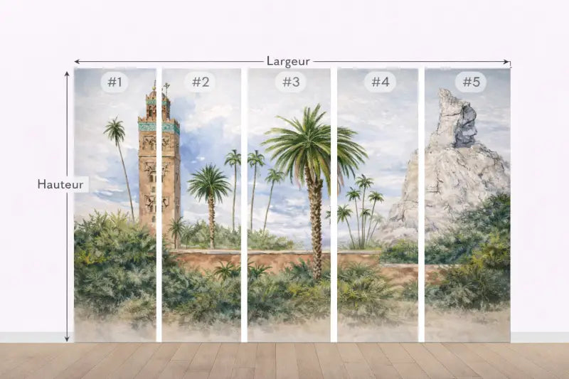 Papier Peint Panoramique Maroc Chic | Mur d’Accent Salon - PIXARA - papier peints