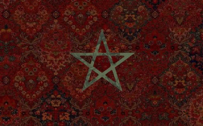 Papier Peint Panoramique Maroc Rouge – Étoile Verte XXL | Pixara