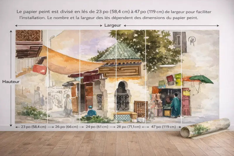 Papier Peint Panoramique Maroc Vibrant | Mur d’Accent Marocain - PIXARA - papier peints