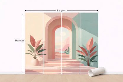 Papier Peint Panoramique Méditerranéenne | Mur d’Accent Méditerranéen - PIXARA - papier peints