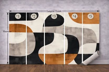 Papier Peint Panoramique Noir Profond | Mur d’Accent Design - PIXARA - papier peints