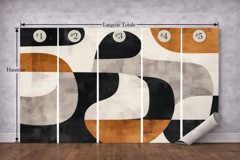 Papier Peint Panoramique Noir Profond | Mur d’Accent Design - PIXARA - papier peints