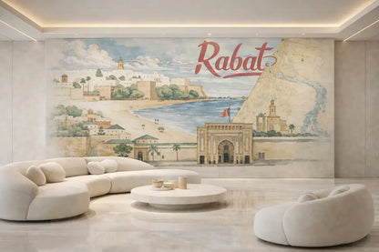 Canapé sectionnel crème, moelleux, avec des bords arrondis et des coussins décoratifs assortis.