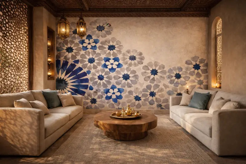 La table basse est une pièce rustique, ronde en bois avec une finition naturelle et un grain visible.