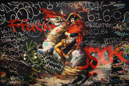 Papier Peint Street Art Bonaparte | Mur d’Accent Impérial - papier peints